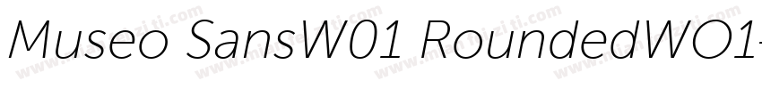 Museo SansW01 RoundedWO1字体转换